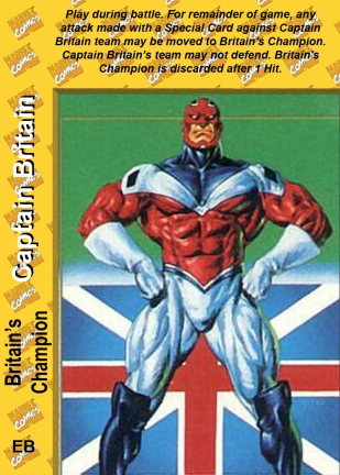 Captain Britain Overpower Britains champion alternate card