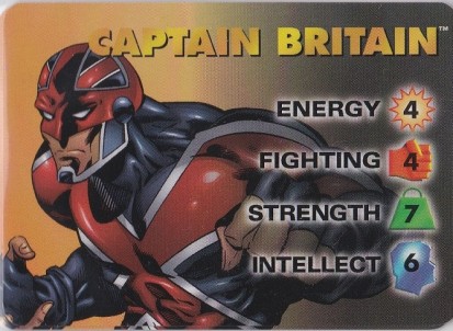 Captain Britain Overpower hero card