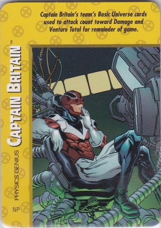 Captain Britain Overpower Physics genius card